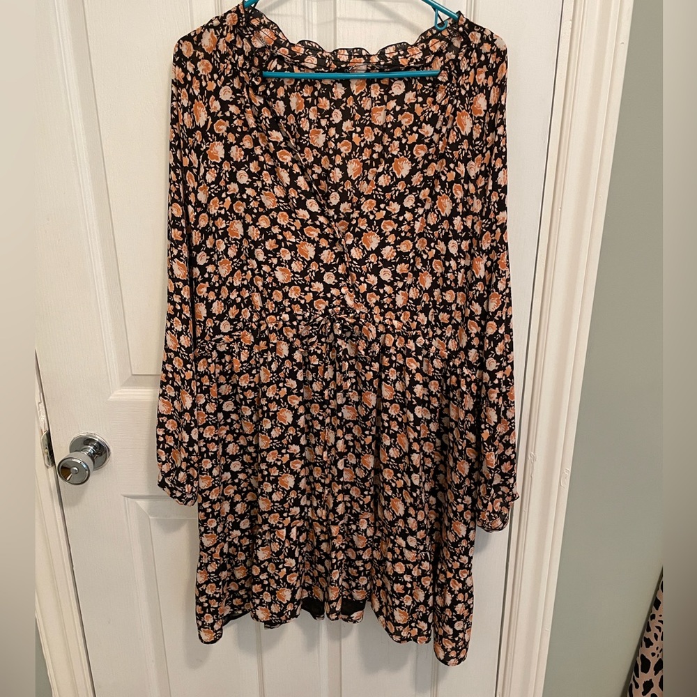 Zara floral mini dress